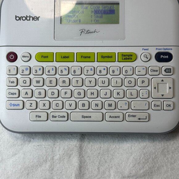 Brother P-Touch PT-D400 Label Maker with24.99 Keyboard Gray/White TESTED - Picture 8 of 11